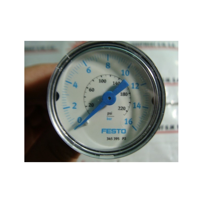 FESTO ELECTRIC 345395 PRESSURE GAUGE 0-220PSI