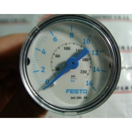 FESTO ELECTRIC 345395 PRESSURE GAUGE 0-220PSI