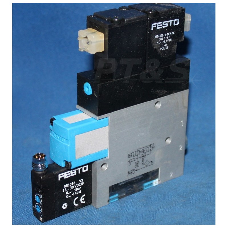 Festo VADMI-95 Pneumatic Cylinder: 95mm Bore, Adjustable Cushioning, 