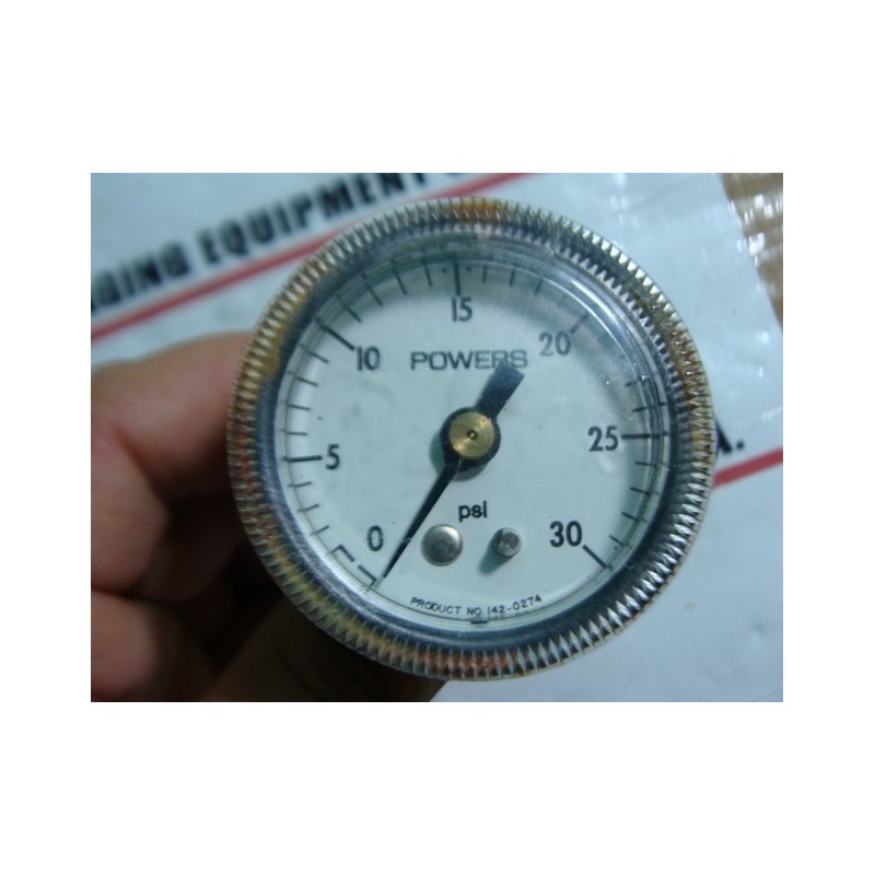 ITRON 142-0274 PRESS GAUGE 1 1/2" 0/30PSI