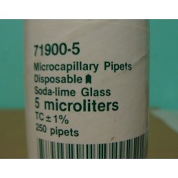 KIMBLE MICROCAPILLARY PIPETS 5 MICROLITERS 71900-5 