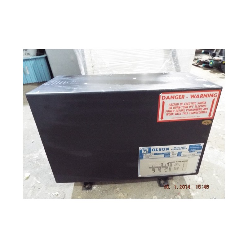 OLSUN ELECTRICS TRANSFORMER TYPE AA 7133-S-S27493 6 KV 230/460HV