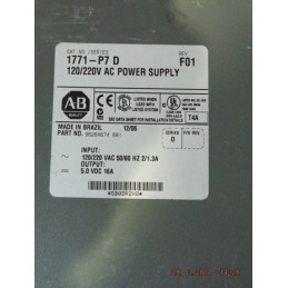 ALLEN BRADLEY POWER SUPPLY 1771-P7 SER D