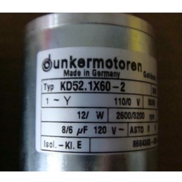 DUNKERMOTOREN MOTOR 88119 01448 Typ KD52.1x60-2