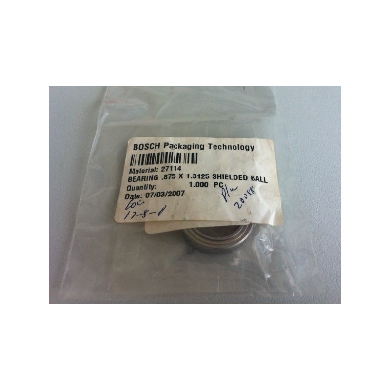 BOSCH BEARING .875 X 1.3125 SHIELDED BALL