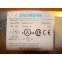 SIEMENS SIMATIC OP27 6AV3627-1JK00-0AX0