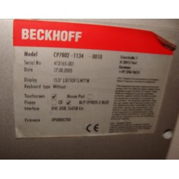 BECKHOFF DISPLAY 15" CP7802-1134-0010