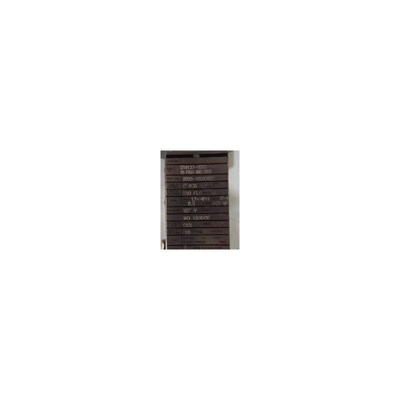 DEZURIK 859133-1D20-1A1-19-PHA1-000-0000