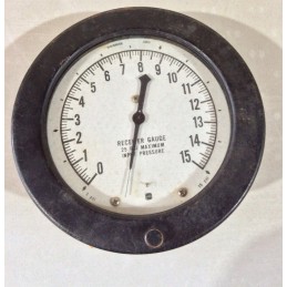 USG RECEIVER GAUGE 0-15PSI 