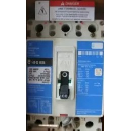 WHITE WESTINGHOUSE HFD3100L CIRCUIT BREAKER 100AMP 3POLE 600VAC