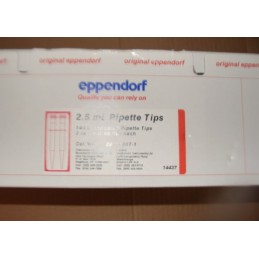 EPPENDORF 2.5 ML PIPPETE TIPS / 3 RACKS OF 48 TIPS EACH