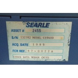 SEARLE 132782 MODEL C59600