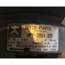 SPECK-PUMPEN D-91154/NPY-2051-225