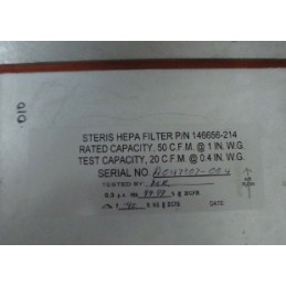 STERIS HEPA FILTER 146656-214