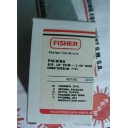 FISHER CONTROLS PACKING 3/8" STEM-2 1/8" BOSS CONSTRUCTION KIT 