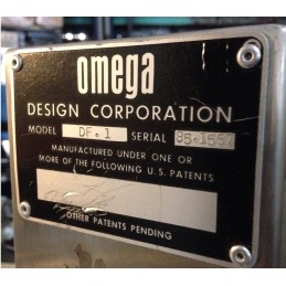 OMEGA DESIGN CORP. DF.1 85.1567 High-Speed Labeling System