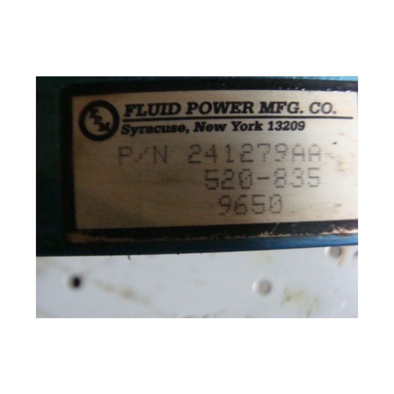 FLUID POWER MFG 241279AA 520-835 9650