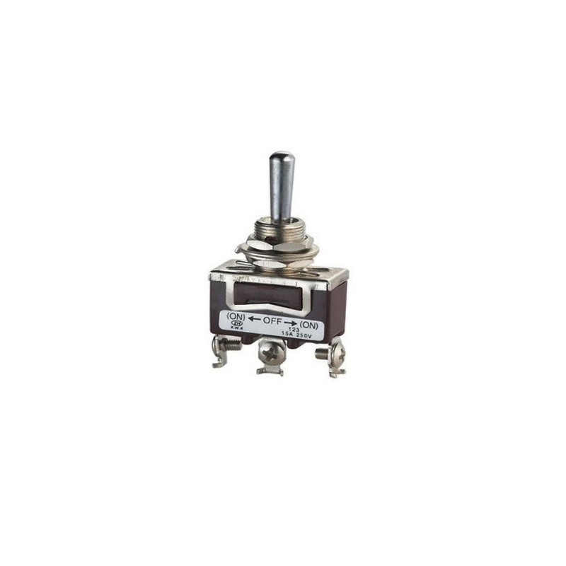 TOGGLE ON-OFF-ON 15A-250VAC