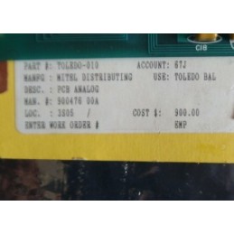 TOLEDO PCB ANALOG 900476 00A