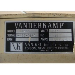 VANDER KAMP TAP DENSITY TESTER 