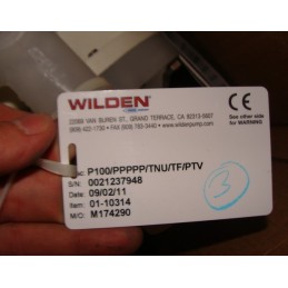 WILDEN DIAPHRAGM PUMP P/100/PPPPP/TNU/TF/PTV