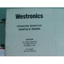 WESTRONICS 6850 FANFOLD PAPER PRESSURE SENSITIVE