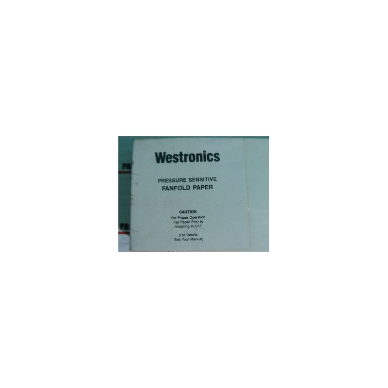 WESTRONICS 6850 FANFOLD PAPER PRESSURE SENSITIVE