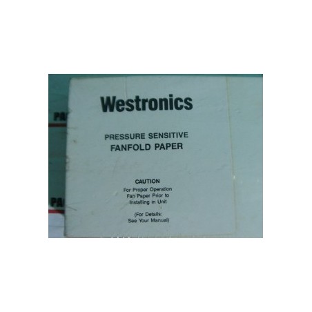 WESTRONICS 6850 FANFOLD PAPER PRESSURE SENSITIVE