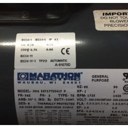 MARATHON ELECTRIC MOTOR A-91070D