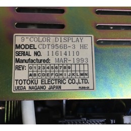 TOTOKU ELECTRIC COLOR DISPLAY CDT956B-3