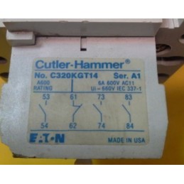 Details about  CUTLER HAMMER CONTACTOR AN16DN0 W/ OVERLOAD RELAY AND AUXILLARY CONTACT & MOUNT