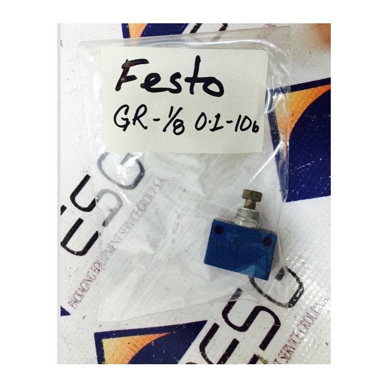 FESTO GR-1/8-0/1-10 FLOW CONTROL VALVE