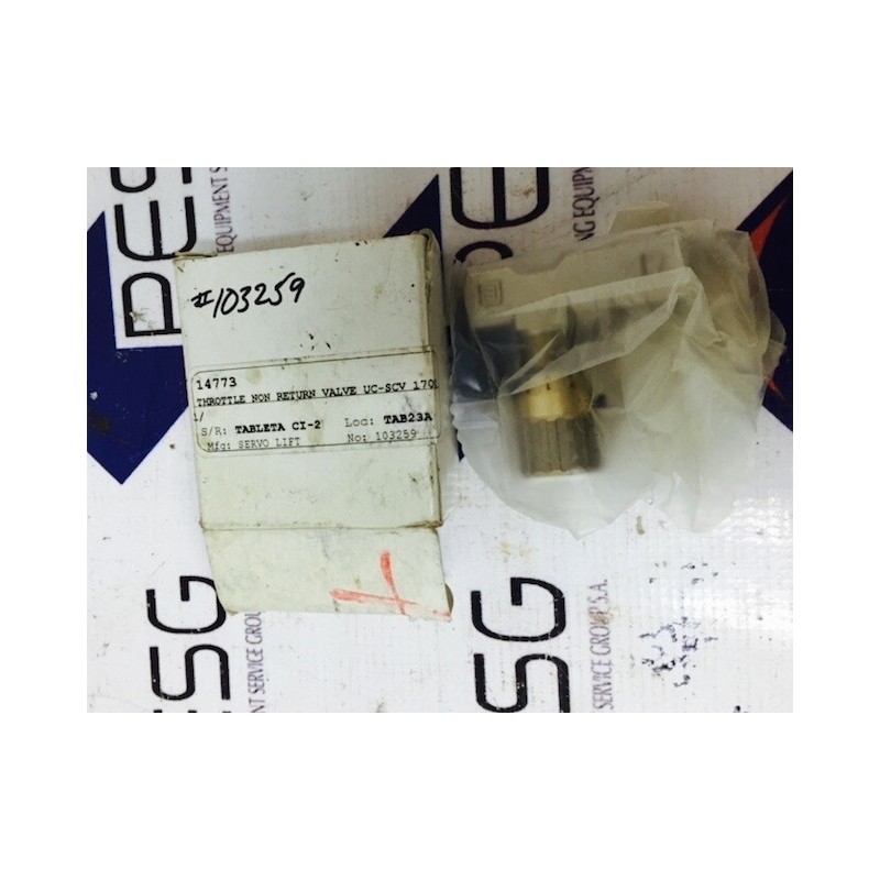 SERVO LIFT THROTTLE NON RETURN VALVE  UC-SCV 170