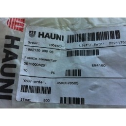 HAUNI FEMALE CONNECTOR 09150006201