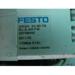 FESTO DRQD-32-90-YS RJ-A-AR-FW PNEUMATIC SEMI-ROTARY ACTUATOR