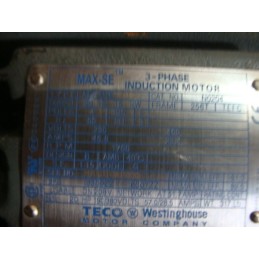 TECO N0204 INDUCTION MOTOR 3PHASE TYPE AEEANE 012, 20HP 15KW