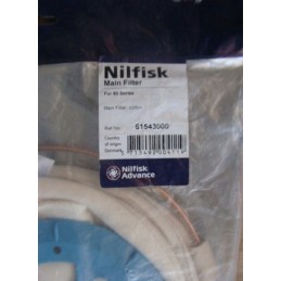 NILFISK ADVANCE MAIN FILTER FOR 80 SERIES 61543000