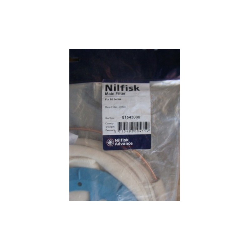 NILFISK ADVANCE MAIN FILTER FOR 80 SERIES 61543000