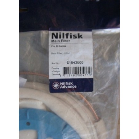 NILFISK ADVANCE MAIN FILTER FOR 80 SERIES 61543000