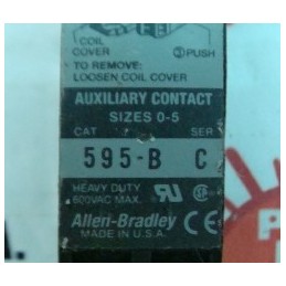 ALLEN BRADLEY AUXILIARY CONTACT 595-B/C