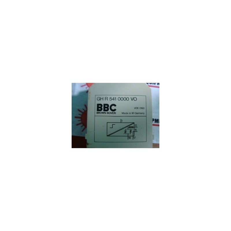 BROWN BOVERI BBC MODULE RELAY GH-R-541-0000-VO