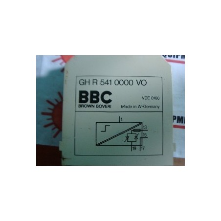 BROWN BOVERI BBC MODULE RELAY GH-R-541-0000-VO