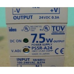 IDEC POWER SUPPLY 7.5W OUTPUT PSSR-A24