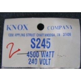 KNOX S245 WATER HEATER ELEMENT NIP