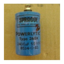 SPRAGUE POWERLYTIC 36DX 2400 UF 50DVC