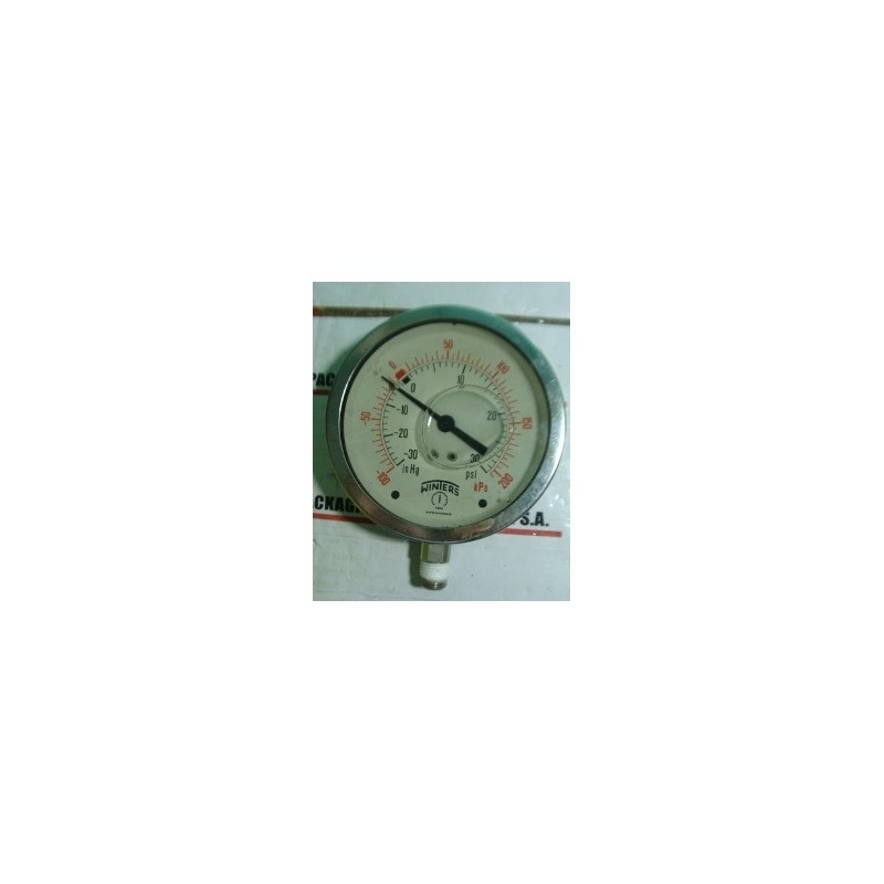 WINTERS 1953 PRESSURE GAUGE 0-30PSI/KPA 1.5 X 1/8NPT