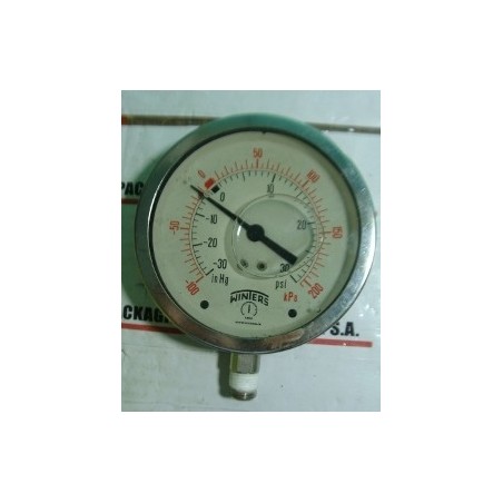 WINTERS 1953 PRESSURE GAUGE 0-30PSI/KPA 1.5 X 1/8NPT