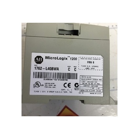 ALLEN BRADLEY MICROLOGIX 1200 1762-L40BWA