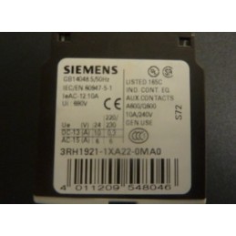 SIEMENS AUXILIARY SWITCH 3RH1921-1XA22-0MA0