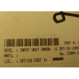 OMRON INPUT UNIT C200H-IA122